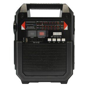 9-in-1 Solar-Powered Bluetooth Speaker w/ Power Bank & Radio